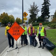 Volunteers Picking Up Litter