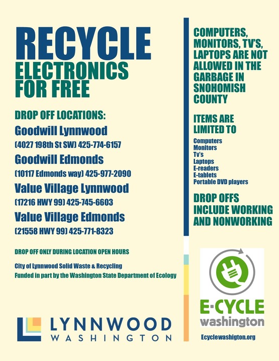 recycle flyer electronics