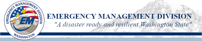 Washington Emergency Management Division banner image - a disaster ready and resilient Washington State