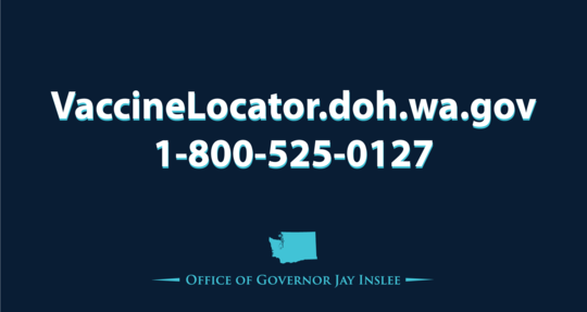 Vaccine locator information - website link and phone number