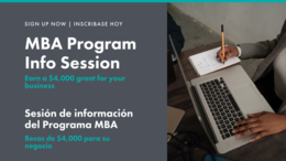 MBA Program Flyer