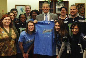 Governor Inslee at OMWBE's office