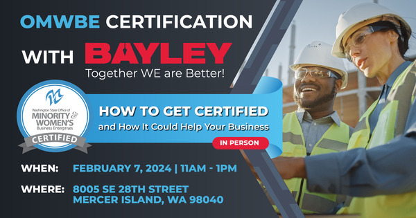 OMWBE and Bayley Construction Event
