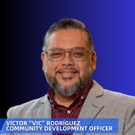 Vic Rodriguez, new community development officer 