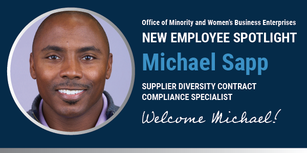 Michael Sapp, Supplier Diversity Contract Compliance Specialist
