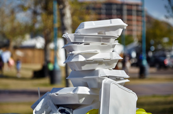 Banned EPS foam containers