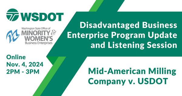 DBE Program Changes Listening Session Header