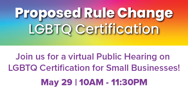 LGBTQ Certification Public Hearing