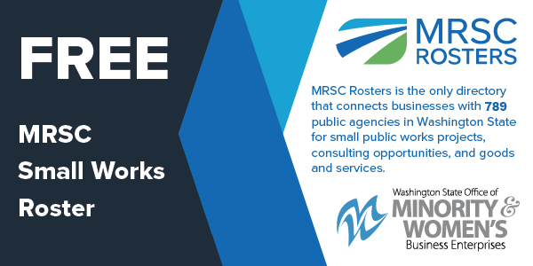 Join the MRSC Small Works Roster for FREE
