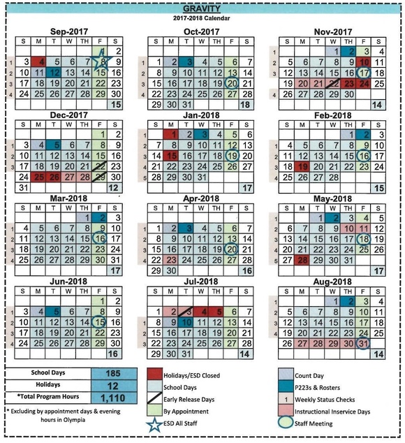 sample reengagement program calendar