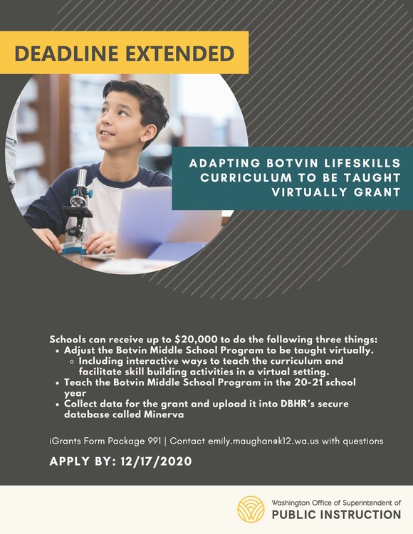 Adapting Botvin LifeSkills Curriculum Grant