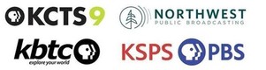 Logos for PBS member stations in Washington State