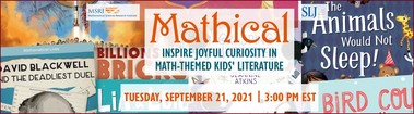 Banner for Inspire Joyful Curiosity in Math-Themed Kids' Literature Webinar