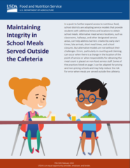 Maintaining Integrity in School Meals Served Outside the Cafeteria