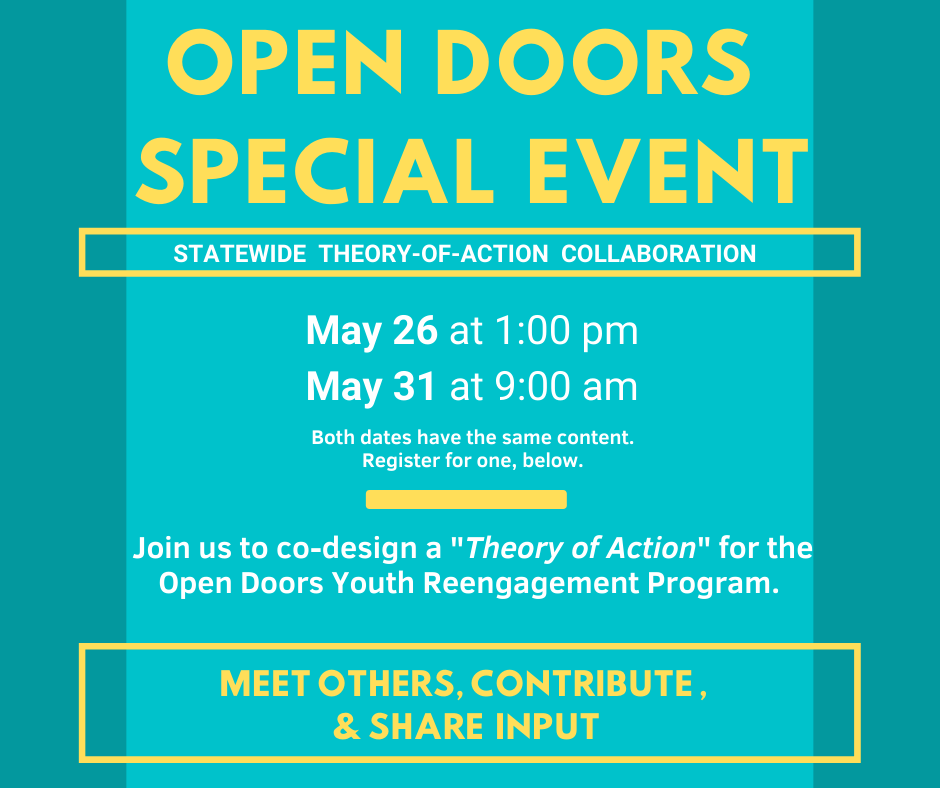 Open Doors Newsflash!