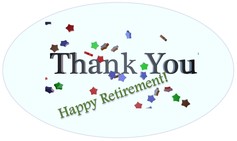 Thank you Happy Retirement decoration