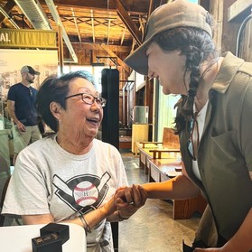 Marie Johnston with JA Member