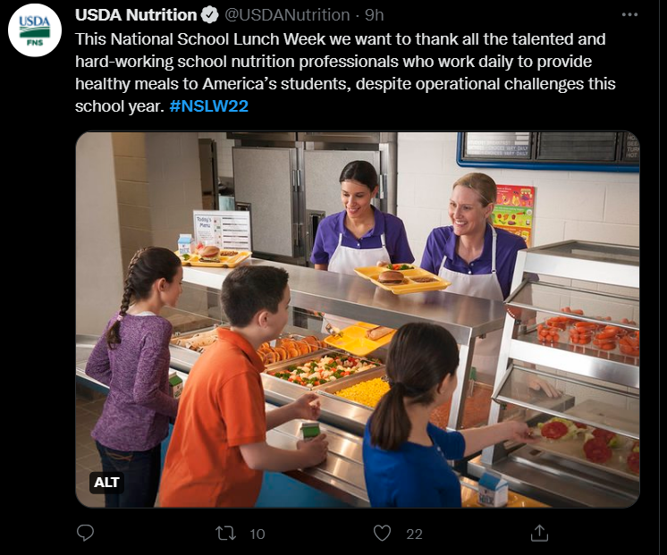 National School Lunch Week 22 - USDA