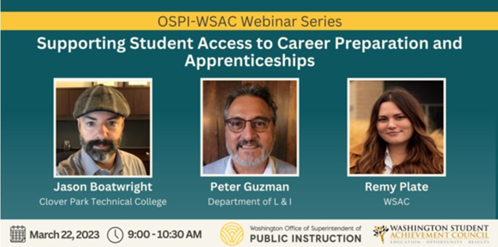 WSAC suporting Student Access to Career Preparation and Apprenticeships