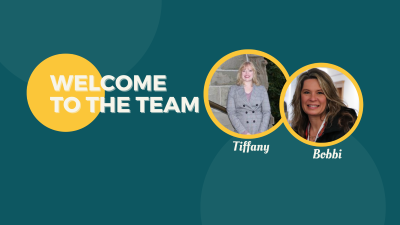 Welcome to the team: Bobbi and Tiffany