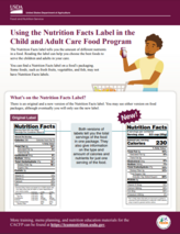 Team Nutrition - Using Nutrition Labels