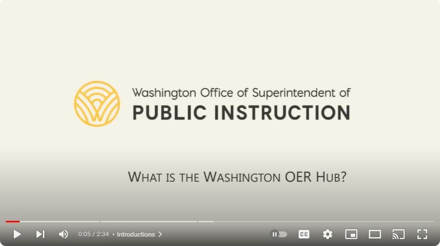 What is the Washington OER Hub