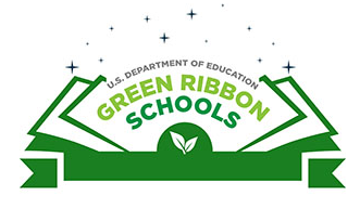 The Green Ribbon Schools Logo, A green ribbon
