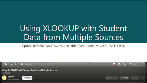 Using XLookup Video Link