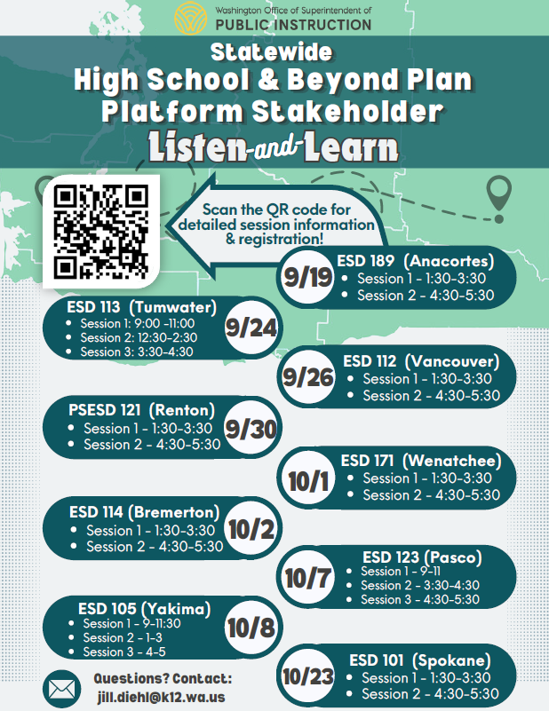 Listen & Learn meeting schedule