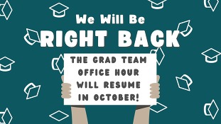 September Grad Team Office Hour Postponed