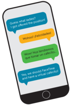 Translanguaging image cell phone