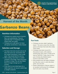 garbanzo beans fact sheet