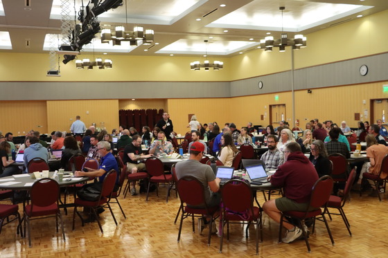 Educators talking during the MBLC Spring Gathering 