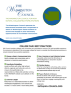 Washington Council College Fair Flyer