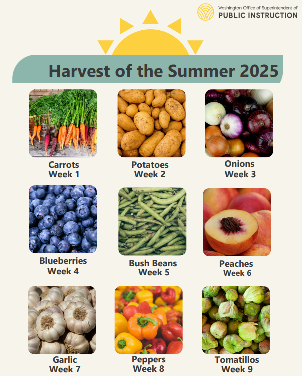 harvest of the summer calendar
