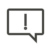 Explanation point icon