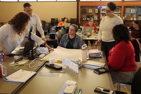 Board members and FutureReady Task Force members discuss the initiative.