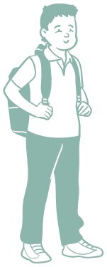 stock image: cartoon student 