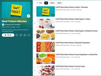 meal patterns on youtube
