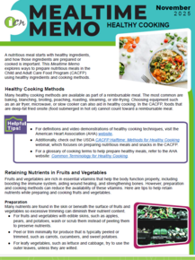 november meal time memo