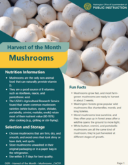 harvest of the month mushrooms