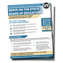 Student Board Member Application Brochure