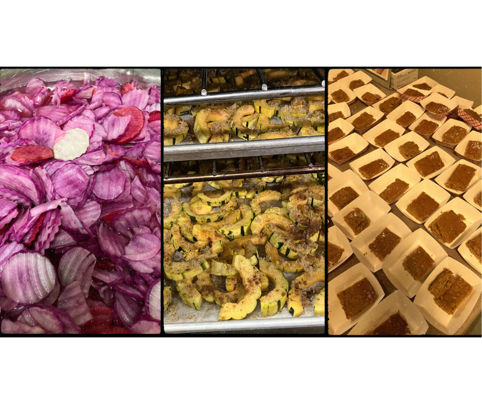 radish squash and pumpkin bars