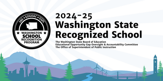 2024-25 Washington School Recognition Program Banner