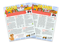 farm to table pages