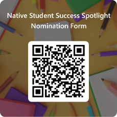 Native Student Success Spotlight QR code