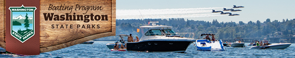 Boats on Lake Washington during Seafair
