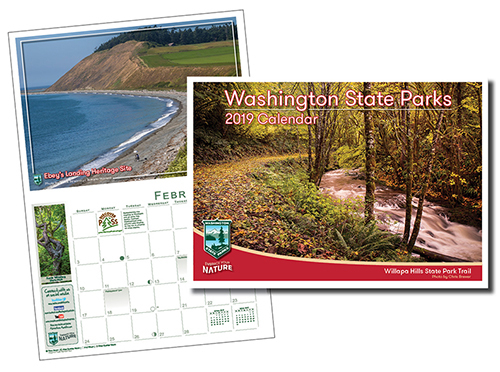 Image of 2019 Washington State Parks wall calendar