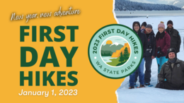 First Day hike graphic
