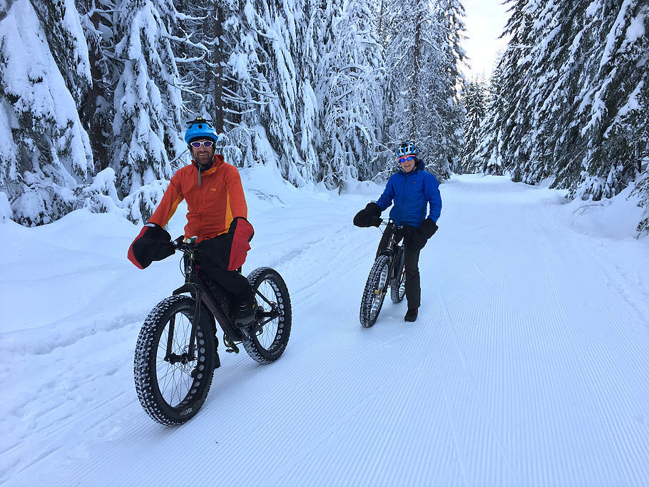 Fat tire biking at Easton Reload Sno-Park